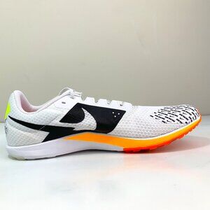 Size 13 -Nike Zoom Rival XC 6 White/Orange Track Shoe's Spikes DX7999-100 Men’s